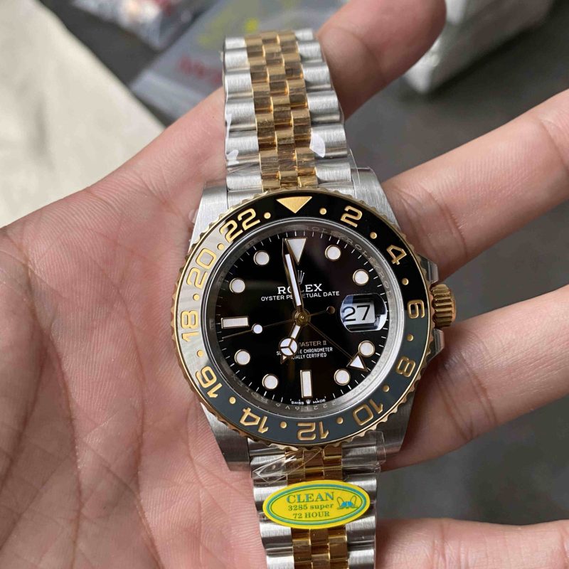 Clean Factory 126713GRNR Two-Tone GMT-Master II Replica Watch