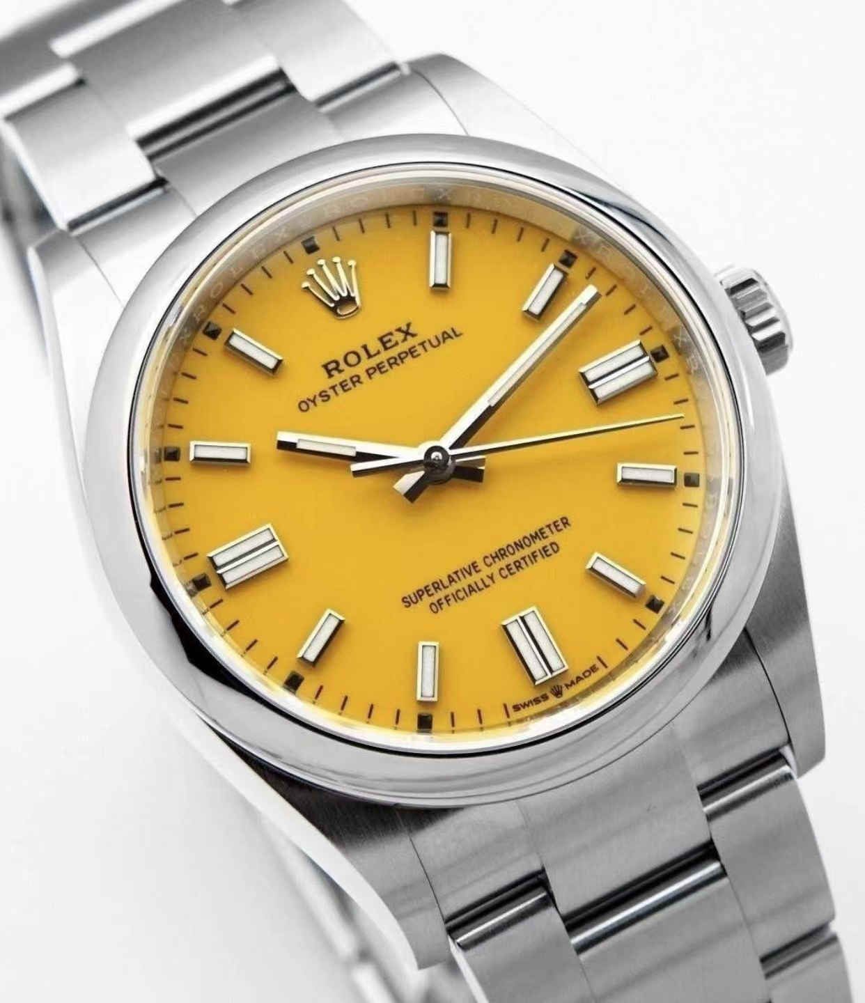 wc_upload_0001-105-1.jpg Clean Factory 134300-0007 41mm Yellow Dial Oyster Perpetual Replica - Image 1