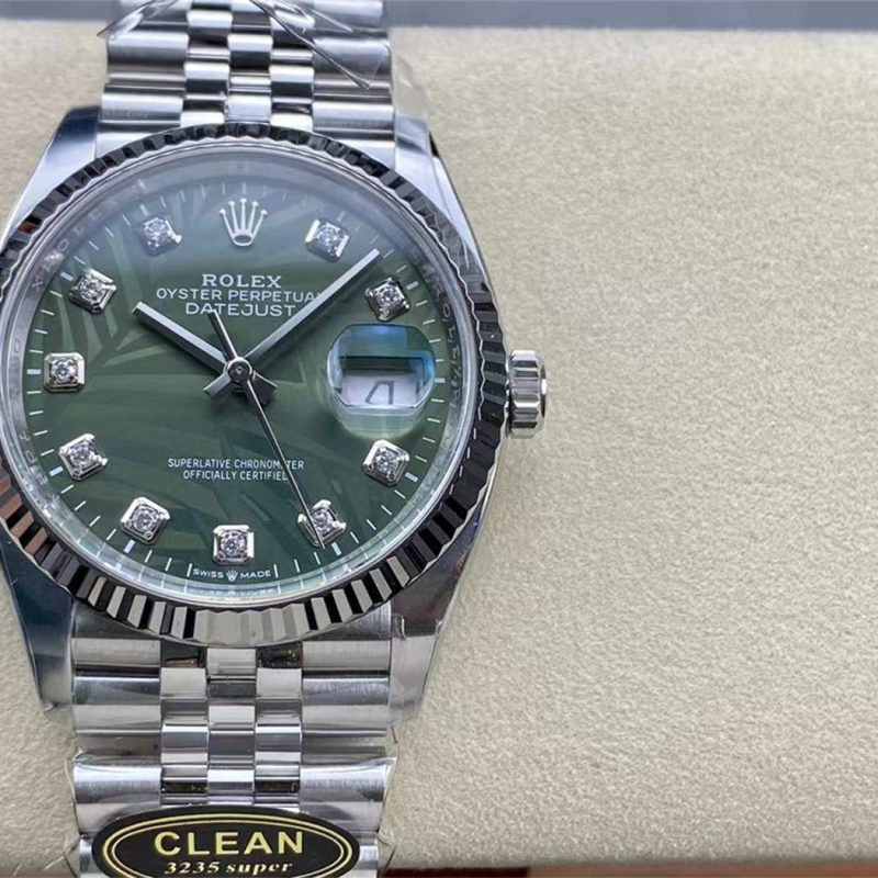 Rolex Datejust 36 Palm Motif Dial 1:1 Replica – VR3235 Movement Datejust 36 126234