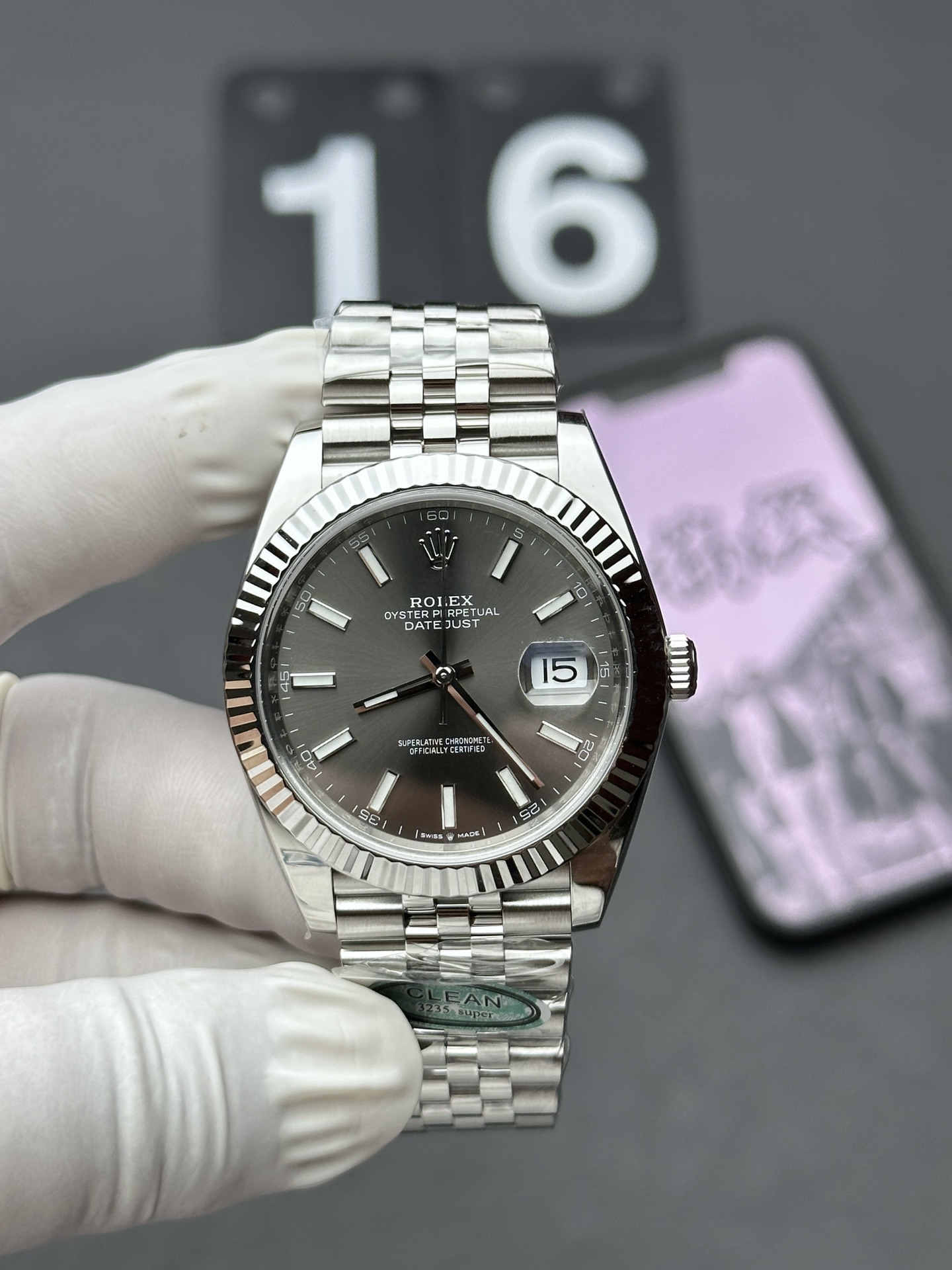 wc_upload_0001-117-1.jpg Clean Factory Datejust 41 126334 – 41mm Grey Dial Super Clone 3235 - Image 1