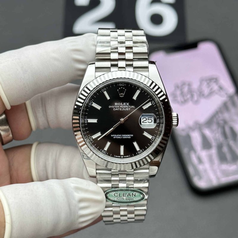 Clean Factory Datejust 41 126334 Black Dial 41mm Super Clone 3235
