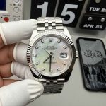 Clean Factory Datejust 41 126334 MOP Dial Moissanite Super Clone 3235