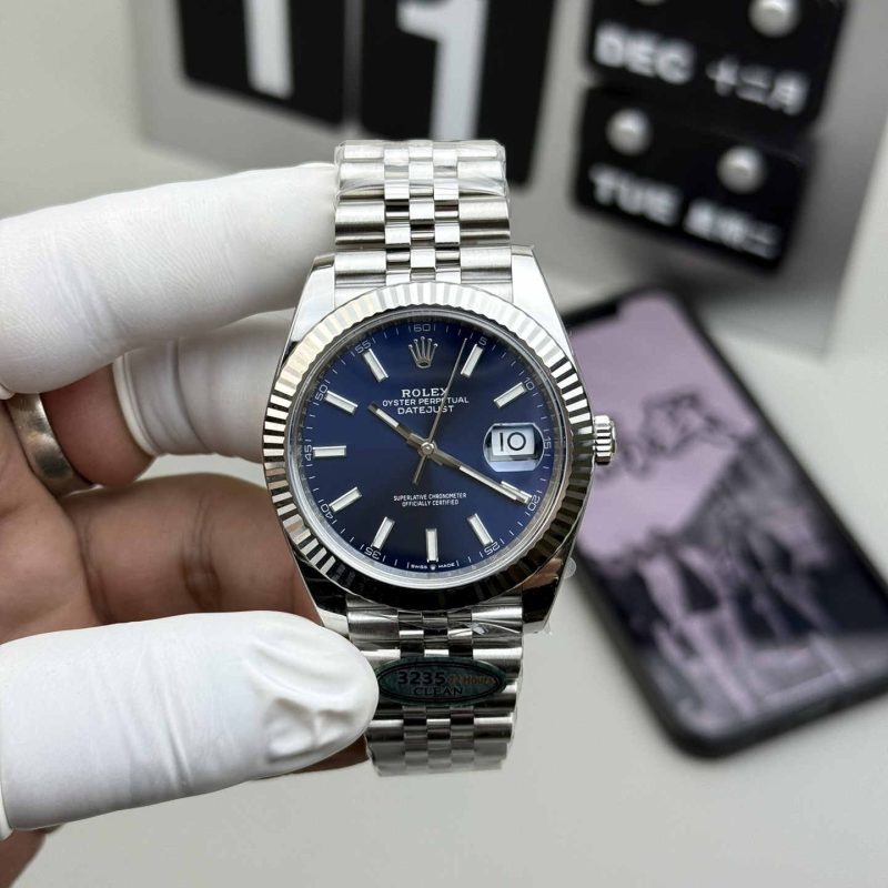 Clean Factory Datejust 41 126334 Blue Dial Super Clone 3235 Two-Tone Steel