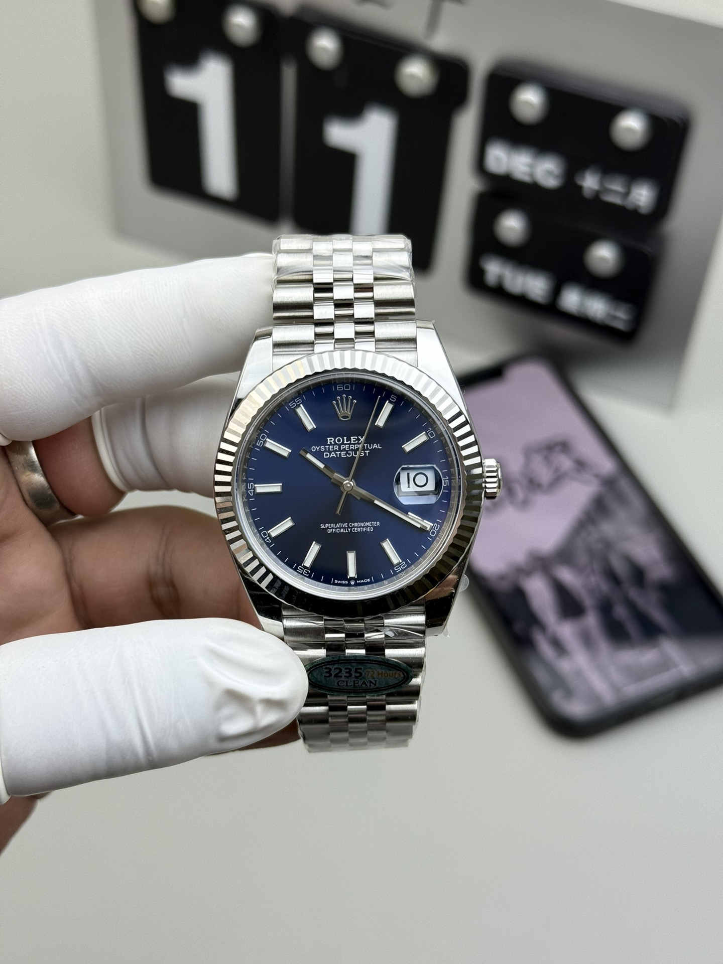 wc_upload_0001-121-1.jpg Clean Factory Datejust 41 126334 Blue Dial Super Clone 3235 Two-Tone Steel - Image 1