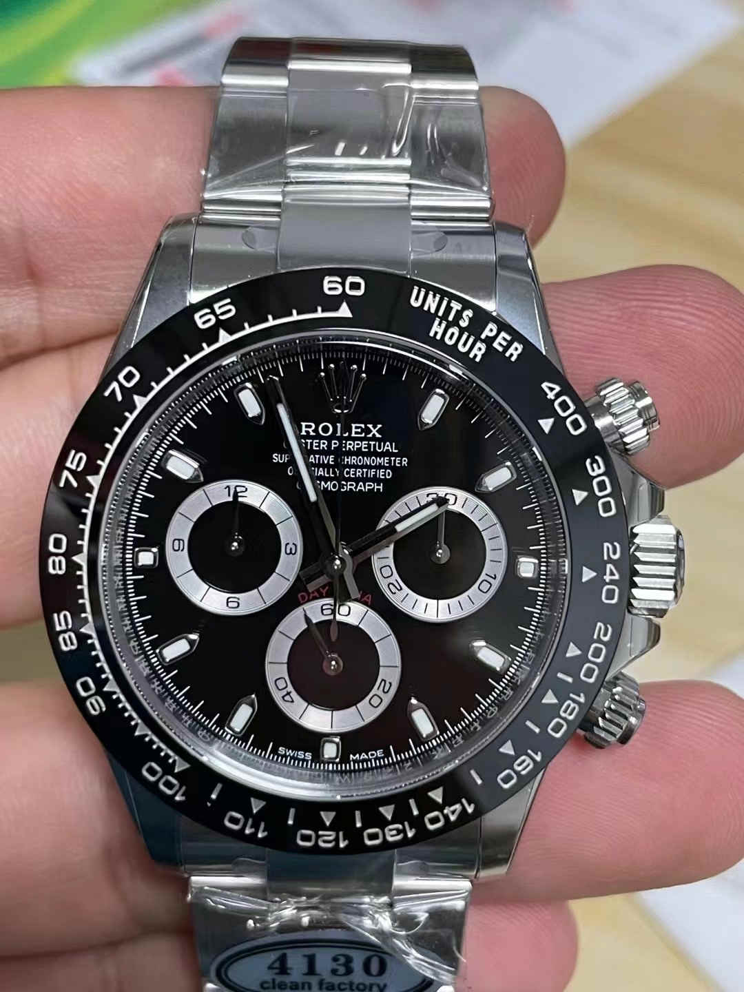 wc_upload_0001-123-1.jpg Clean Factory Daytona 116500LN Black Ceramic Replica | 4130 Movement - Image 1
