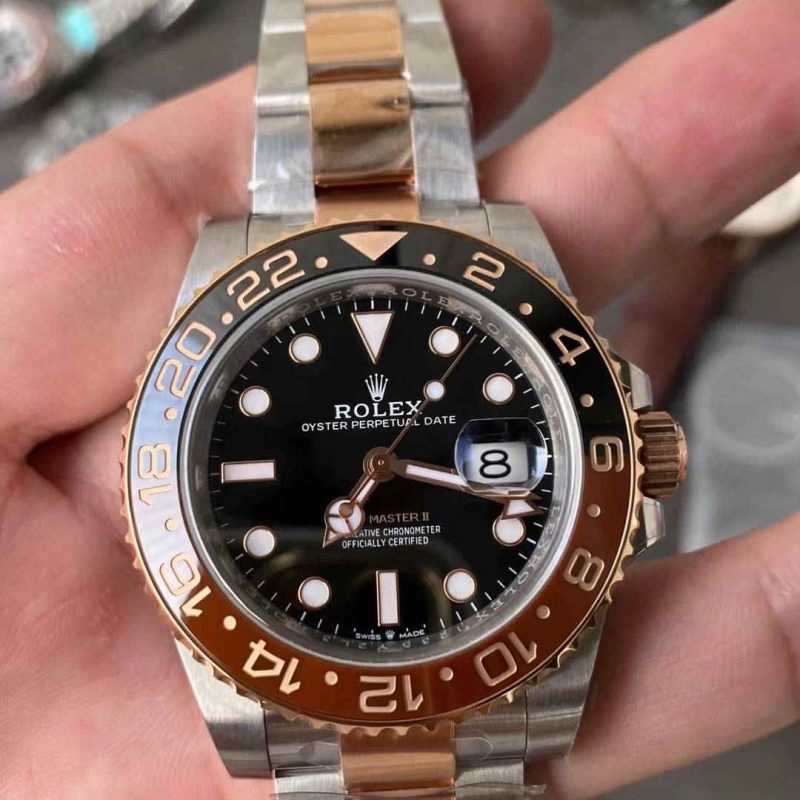 Clean Factory GMT Master II CHNR 3285 – Premium CHNR Two-Tone Bezel GMT Replica Watch GMT-Master II 126711CHNR