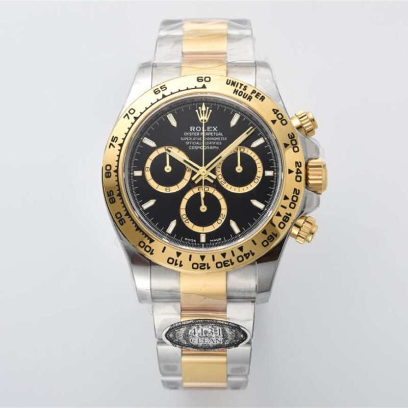 Clean Factory Rolex Daytona 126503 Replica - Two Tone Black Dial 4131 Mov