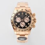 Clean Factory Rolex Daytona 126505 Diamond Dial Replica - Rose Gold (4131 Movement)