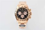 Rolex Daytona 126505 Rose Gold Replica - Black Dial 1:1 Homage