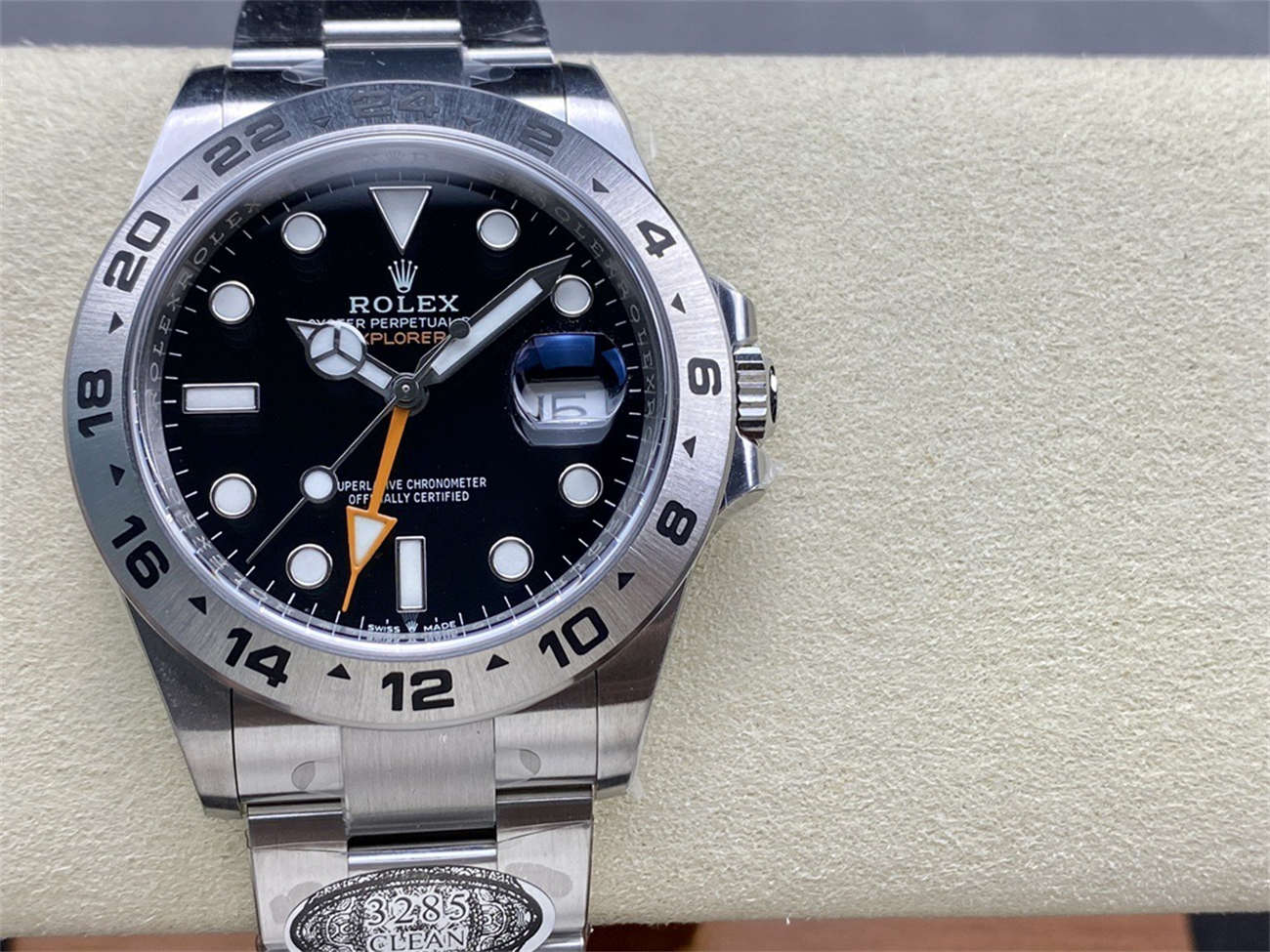 wc_upload_0001-154-1.jpg Clean Factory Rolex Explorer II 16570 Homage – 40mm GMT Replica Watch - Image 1