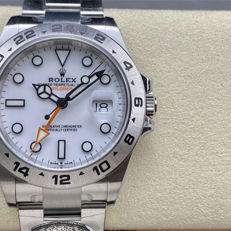 Clean Factory Rolex Explorer II 226570 Homage – 42mm Polar White 1:1 Replica Ref. 226570