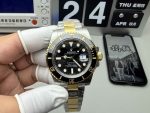 Clean Factory Rolex Submariner 116613LN Two-Tone Black Dial Replica