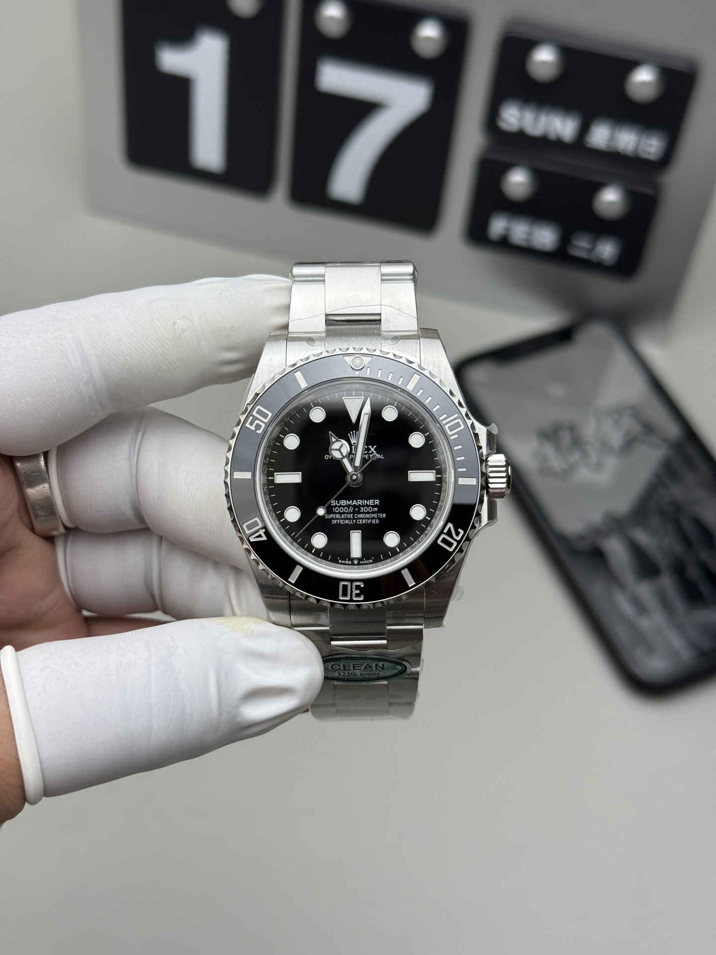 wc_upload_0001-158-1.jpg Clean Factory Rolex Submariner 124060 Replica – No Date 40mm with 3230 Movement - Image 1
