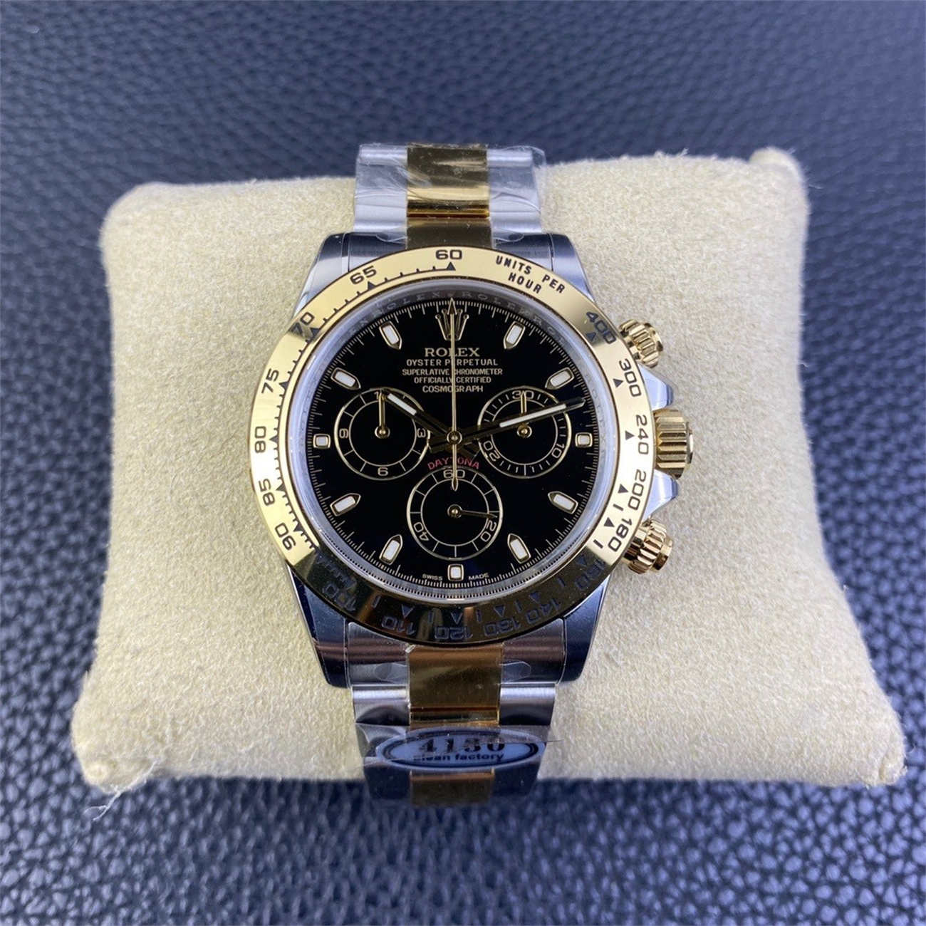 wc_upload_0001-166-1.jpg Clean Factory Two Tone Daytona Replica 116503 Black Dial (Dandong 4130) - Image 1