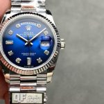 Rolex Day-Date 36 White Gold Blue Dial 1:1 Replica – 36mm President
