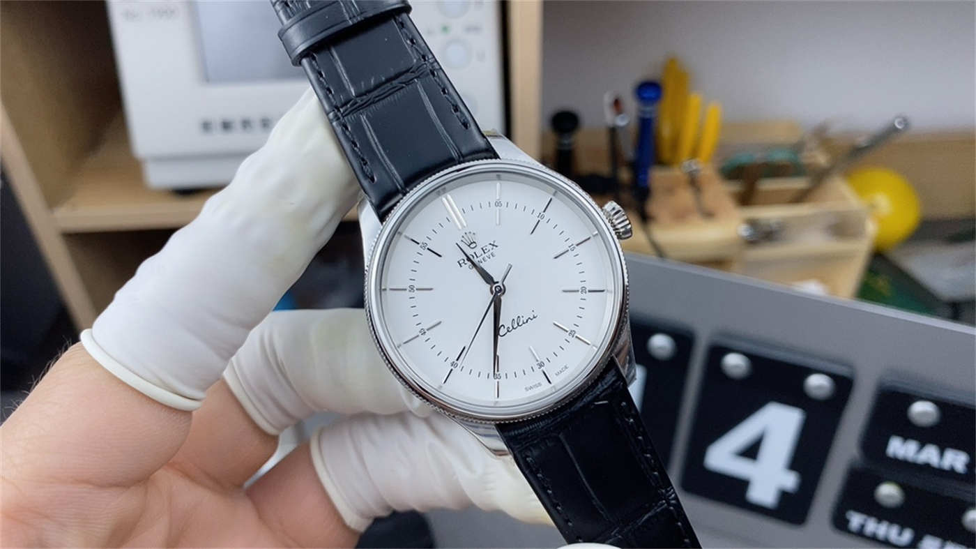 wc_upload_0001-178-1.jpg Rolex Cellini M50509-0017 White Gold Replica – Clean Factory Dress Watch - Image 1