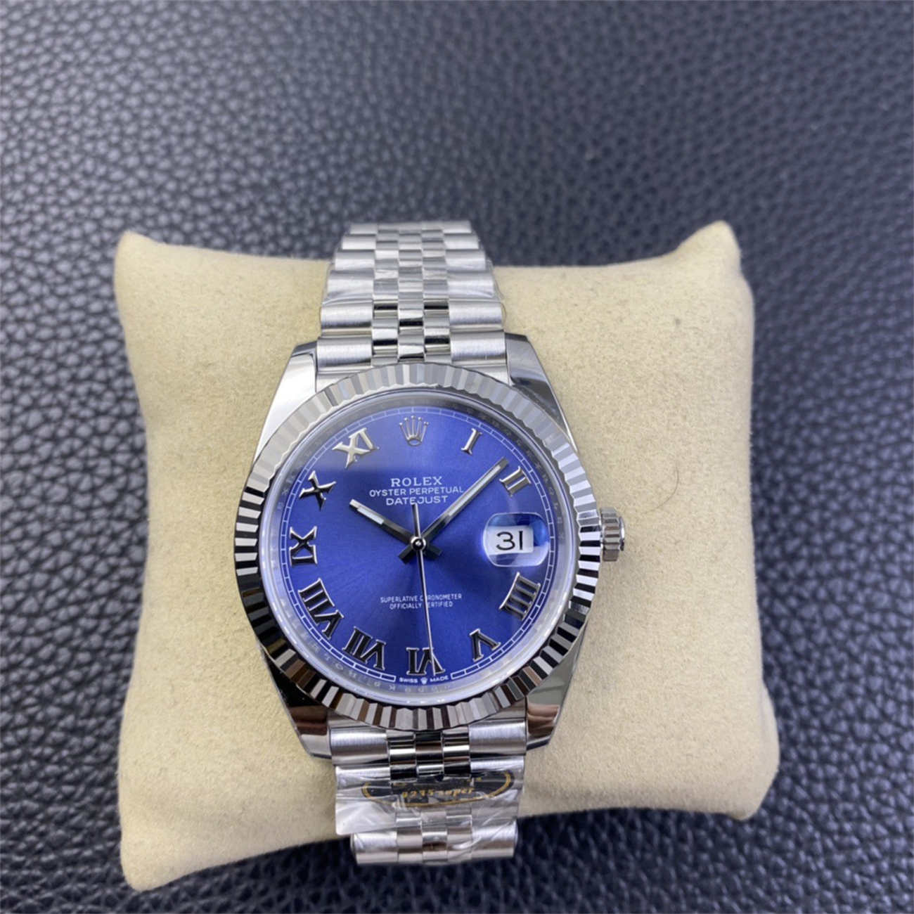 wc_upload_0001-179-1.jpg Rolex Datejust 41 Blue Roman Dial – Clean Factory Jubilee Replica Watch - Image 1