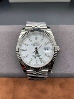 Rolex Datejust 41 White Dial – Clean Factory Jubilee Replica Watch