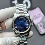 Rolex Day-Date 36 White Gold Blue Ombré 1:1 Replica – 158g Tungsten Day-Date 36 128239-0063
