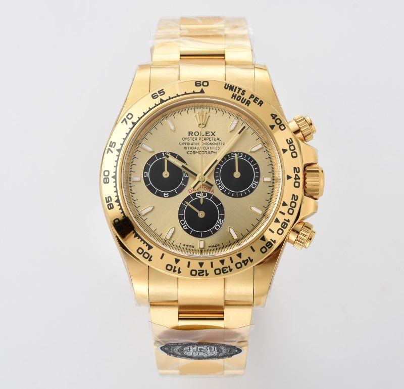 Rolex Daytona 126508 Replica – Clean Factory 18K Yellow Gold Black Dial