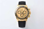 Rolex Daytona 126518LN Replica – 18K Yellow Gold Oysterflex Chronograph - clean factory