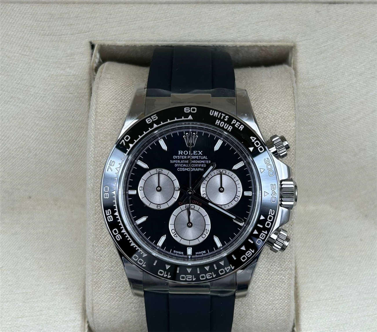 wc_upload_0001-195-1.jpg Rolex Daytona 126519LN Replica – Clean Factory White Gold Black Dial - Image 1