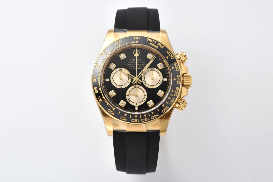 wc_upload_0001-197-1.jpg Rolex Daytona 116518LN Black Dial Replica – Clean Factory 18K Gold - Image 1