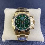 Rolex Daytona 116508 Green Dial Replica – Clean Factory Yellow Gold 4130