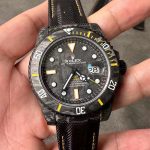 DiW Carbon Yellow Submariner VS3135 - VSF 40mm Forged Carbon