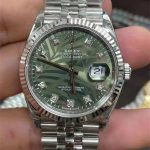 VS Factory Rolex Datejust 36 M126234-0055 Palm Dial Diamond Replica