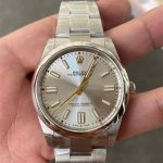VS Factory Rolex Oyster Perpetual 41 Silver Dial Replica M124300-0001