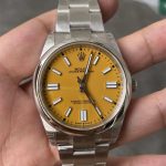 VS Factory Rolex Oyster Perpetual 41 Yellow Dial M124300-0004 Replica
