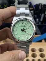 VS Factory Oyster Perpetual 41 M134300-0006 Green Dial Replica – Avocado Green, 904L Steel
