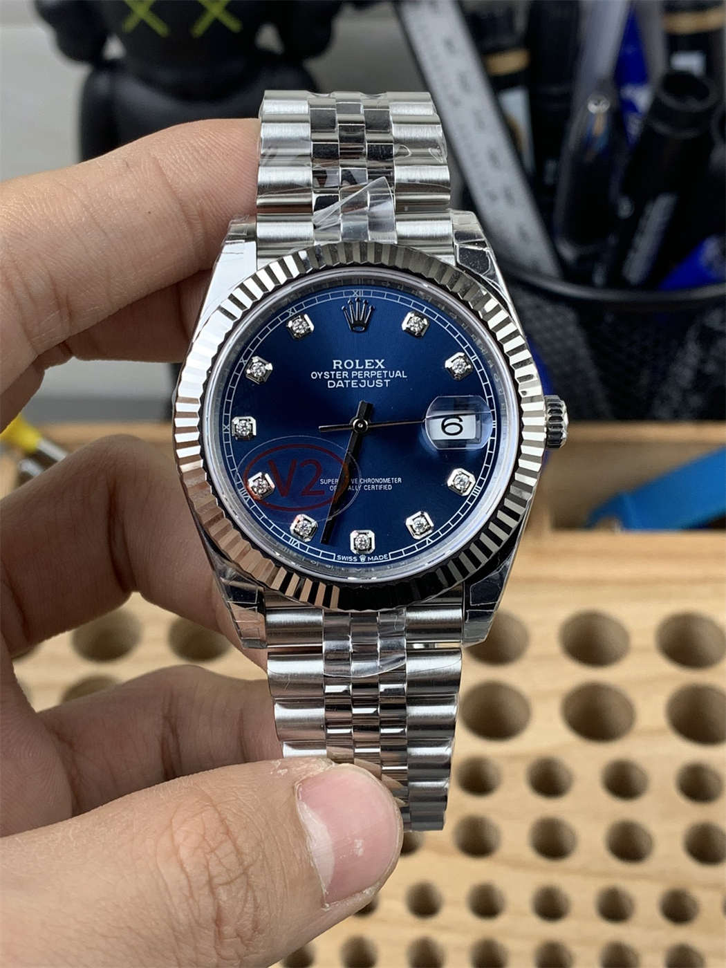 wc_upload_0001-257-1.jpg VS Factory Datejust 41 126334 Blue Diamond Dial Replica - Image 1