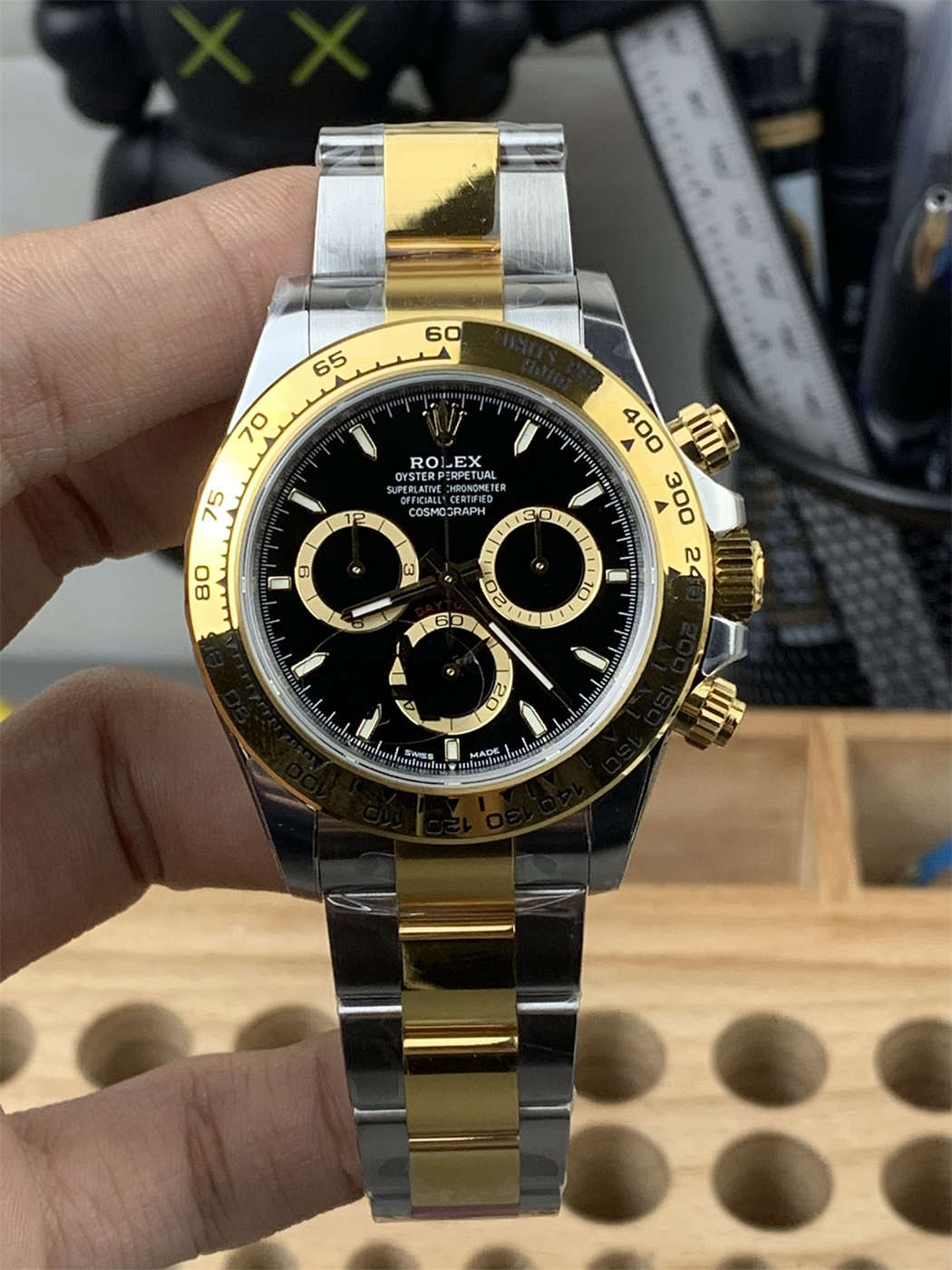 wc_upload_0001-264-1.jpg VS Factory Rolex 126503 Daytona Two Tone Black Dial Replica - Image 1