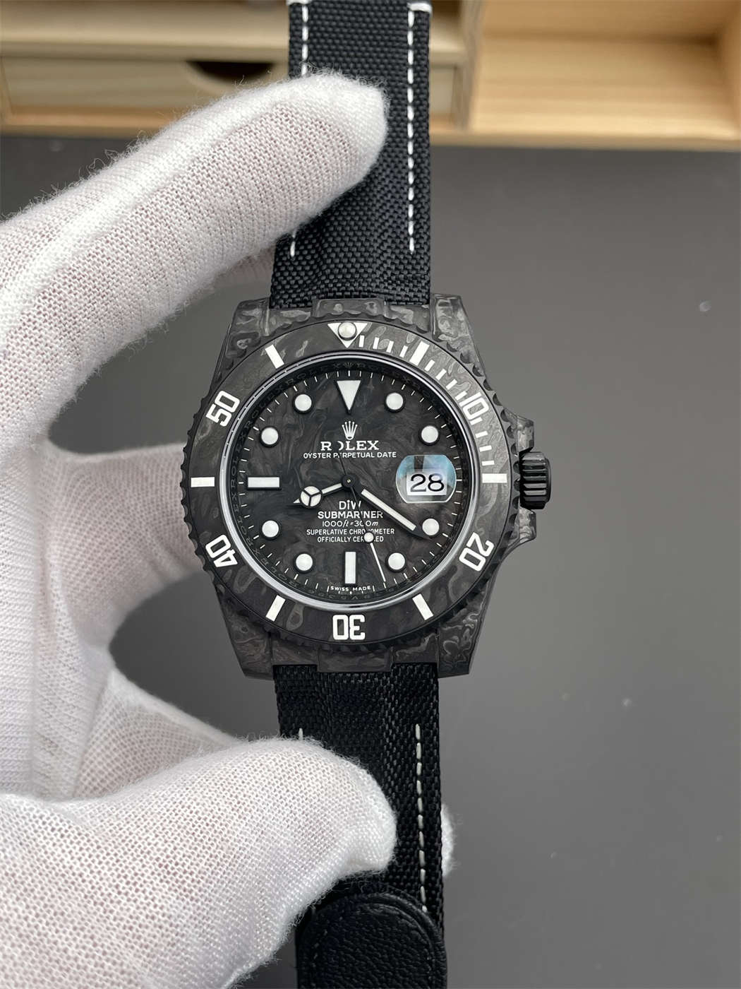 wc_upload_0001-265-1.jpg VS Factory DiW Carbon Submariner 116610LN 40mm (VS3135) - Image 1