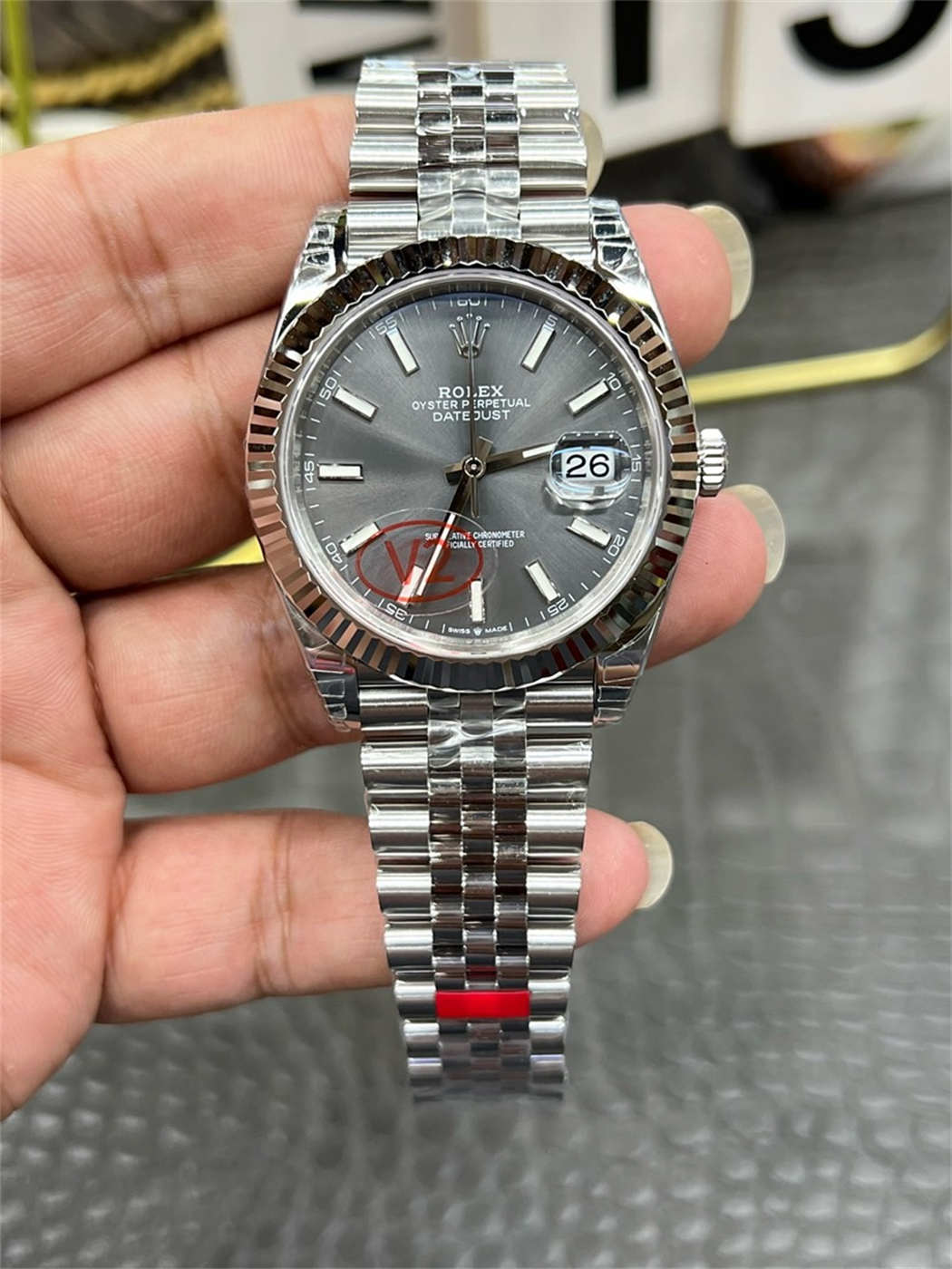 wc_upload_0001-273-1.jpg VS Factory Rolex Datejust 41 Replica | Gray Dial 3235 Movement (70-Hour) - Image 1