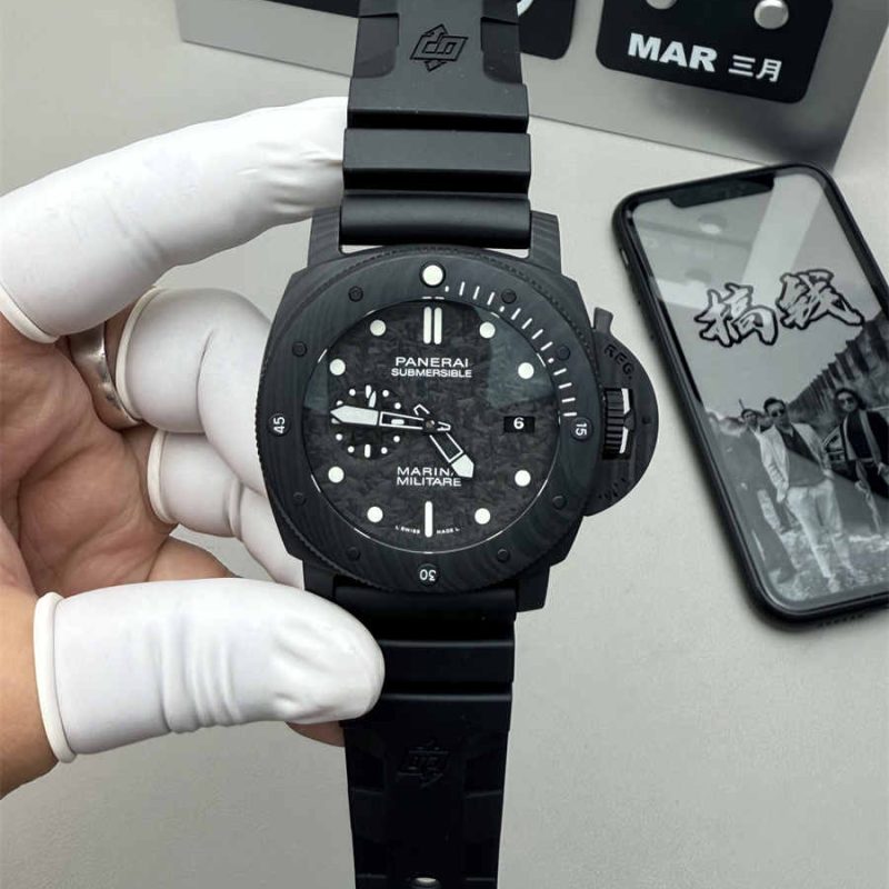 Panerai PAM979 47mm Submersible Carbotech Super Clone P.9000 VSF
