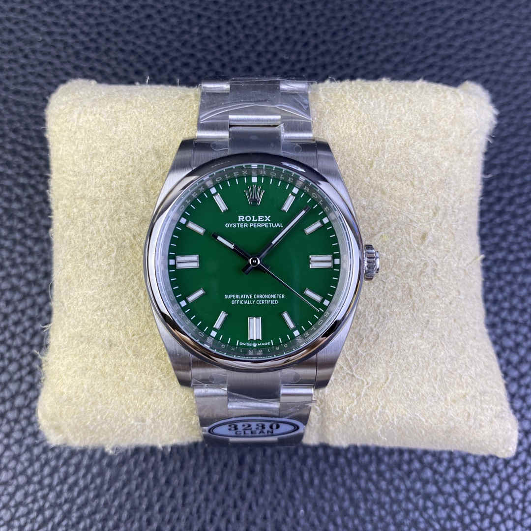 wc_upload_0001-95-1.jpg Clean Factory 126000-0014 Oyster Perpetual 36 Green Dial Replica - Image 1