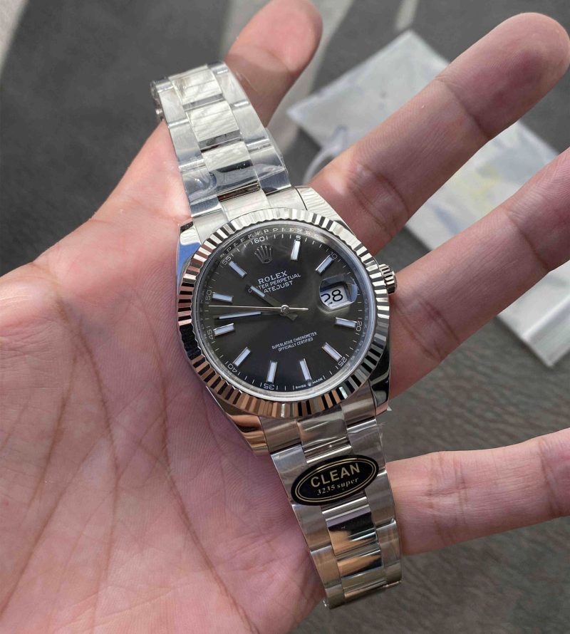 Clean Factory 126334-0013 41mm Grey Datejust Replica w/ 3235 Movement - Image 2