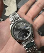 Clean Factory Datejust 126334 Grey Diamond Dial Rolex Super Clone 41mm - Image 2