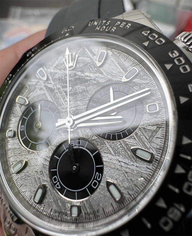 Clean Factory Daytona 116500LN Meteorite Dial Replica (Grey Oysterflex RB Style) - Image 2