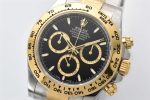 Clean Factory Rolex Daytona 126503 Replica - Two Tone Black Dial 4131 Mov - Image 2