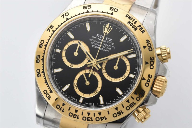 Clean Factory Rolex Daytona 126503 Replica - Two Tone Black Dial 4131 Mov - Image 2