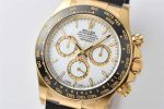 Clean Factory Rolex Daytona 126518LN Replica - White Dial Gold Oysterflex (4131) - Image 2