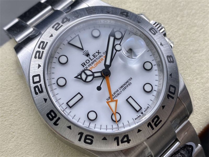 Clean Factory Rolex Explorer II 226570 Homage – 42mm Polar White 1:1 Replica Ref. 226570 - Image 2
