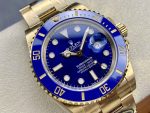 Clean Factory Rolex Submariner 126618LB – 41mm Full Gold Blue Replica - Image 2