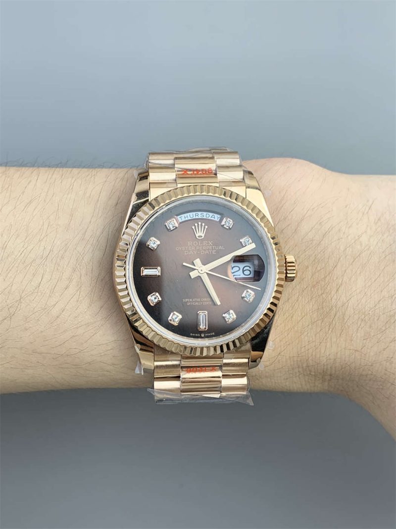 Rolex Day-Date 36 128235 Everose Gold Replica – President Watch 3255 Clone - Image 2