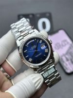 Rolex Day-Date 36 White Gold Blue Ombré 1:1 Replica – 158g Tungsten Day-Date 36 128239-0063 - Image 2