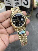 Rolex Day-Date 40 QF Factory 184g Replica – Black Dial, Full-Weight - Image 2